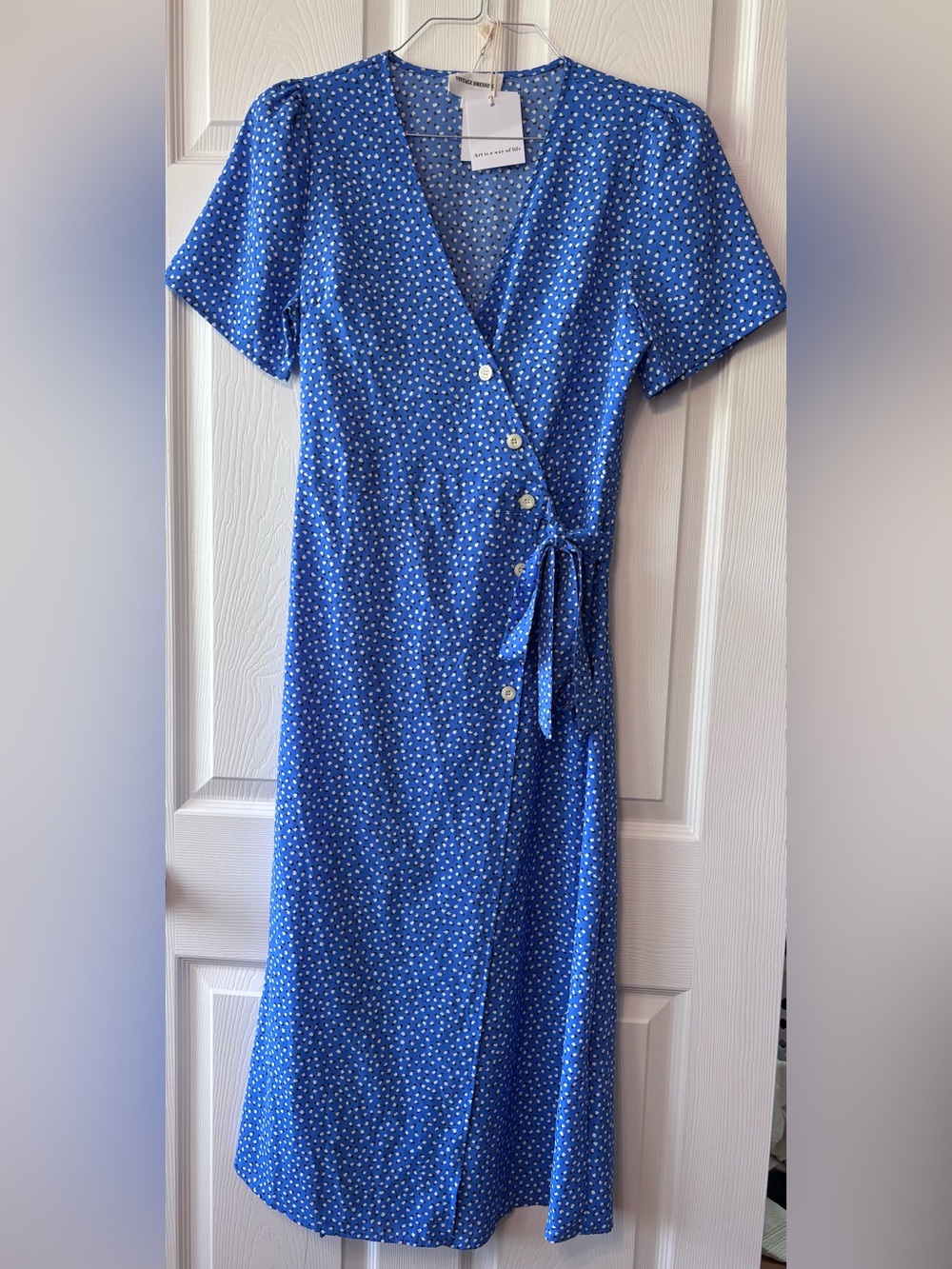 40s Style Wrap Dress w/Buttons